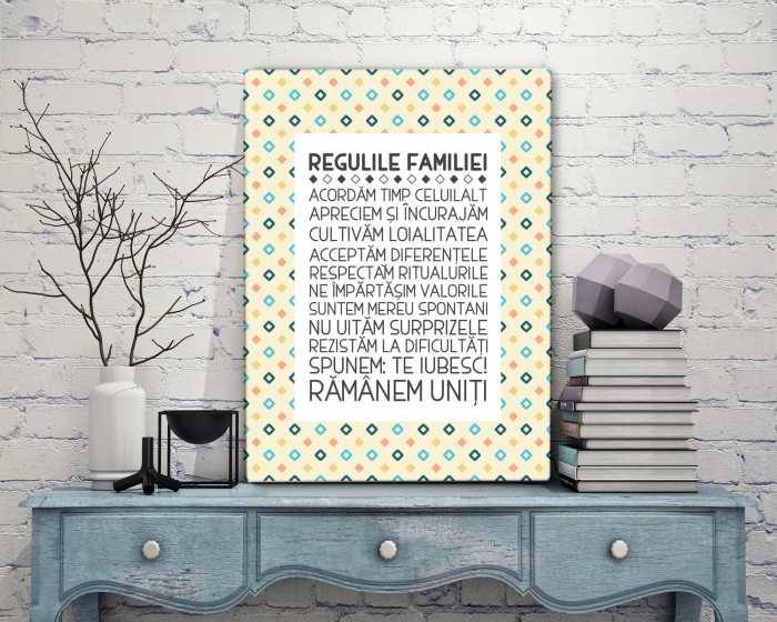 Tablou canvas : Regulile familiei [2]