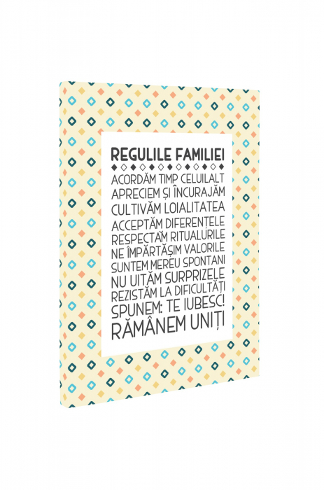 Tablou canvas : Regulile familiei [3]