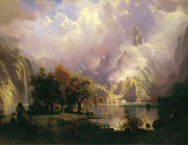 Tablou canvas : Rocky Mountain - Albert Bierstadt [4]
