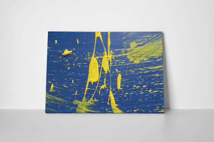 Tablou canvas : Vopsea galbena [2]
