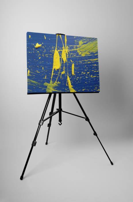 Tablou canvas : Vopsea galbena [3]