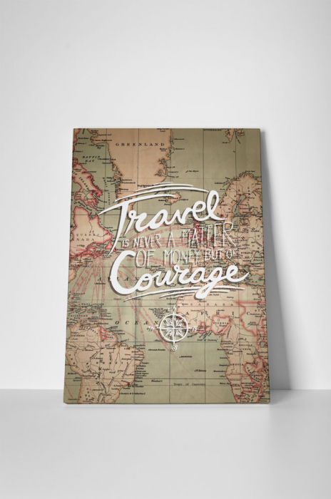 Tablou canvas : Travel and courage - 60x80cm [2]