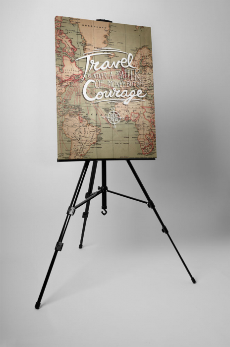 Tablou canvas : Travel and courage - 60x80cm [3]