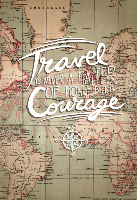 Tablou canvas : Travel and courage - 60x80cm [4]