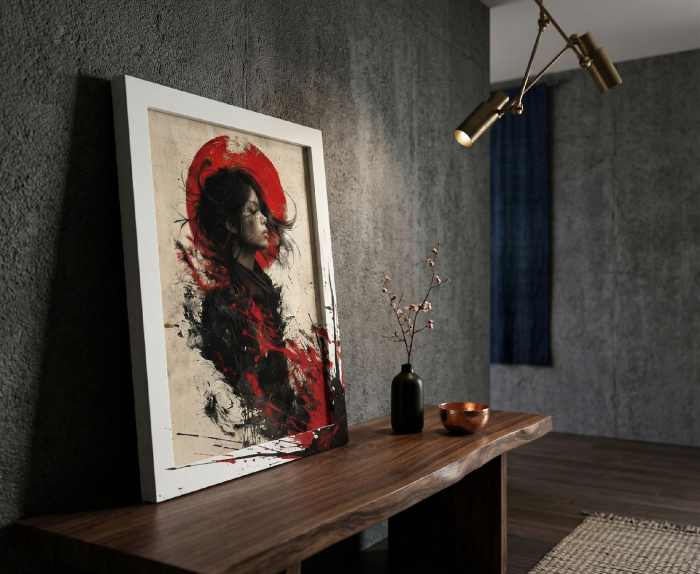 Tablou canvas - Aură Roșie - 35x45cm [2]