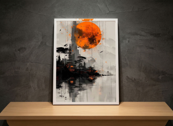 Tablou canvas - Pagoda Răsăritului - 35x45cm [2]