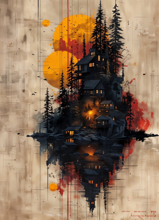 Tablou canvas - Simfonie Plutitoare - 35x45cm [3]