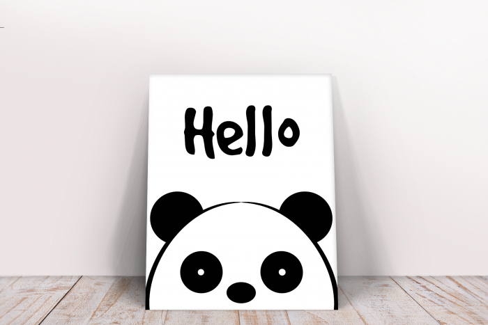 Tablou canvas : Hello Panda [2]