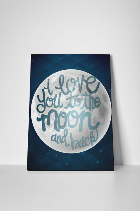 Tablou canvas : To the moon and back [2]