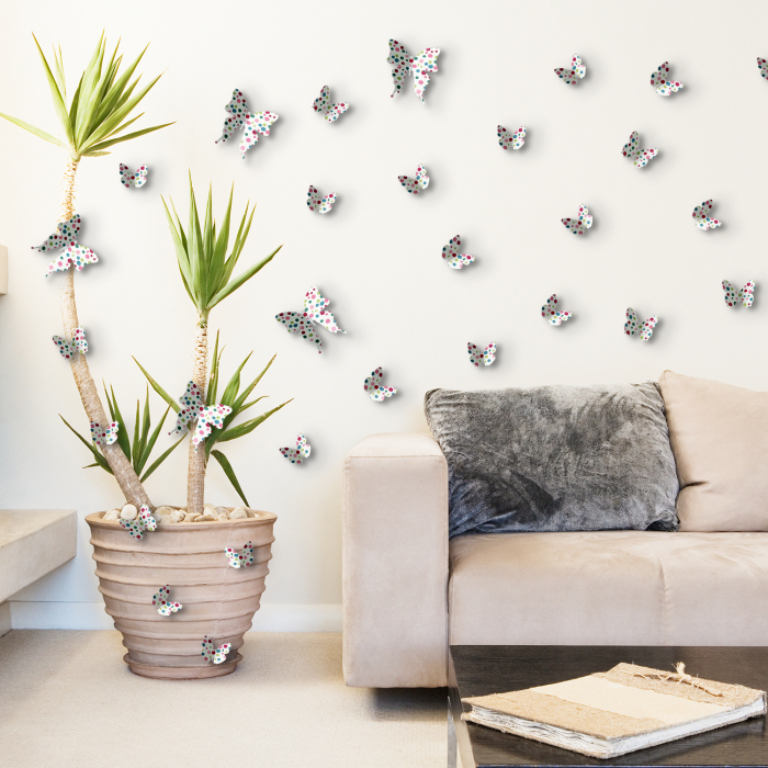 10 Fluturi 3D - Dots Butterflies [3]