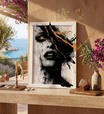 Tablou canvas - Privire de Aur - 35x45cm [2]