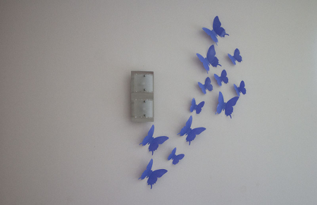 12 Fluturi 3D Violet Lavanda [2]