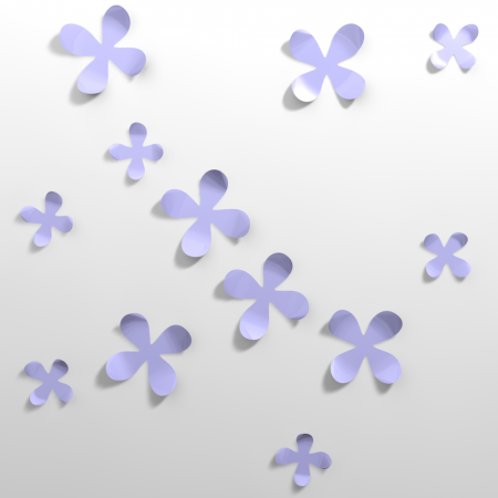Stickere 3D - Flori 3D - Lavanda