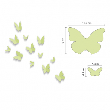 12 Fluturasi 3D Fosforescenti [1]