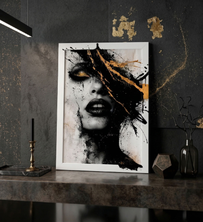 Tablou canvas - Privire de Aur - 35x45cm [1]