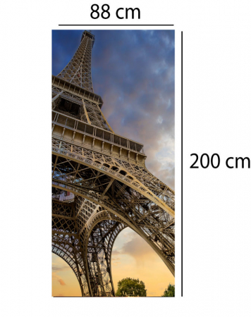 Autocolant decorativ pentru Usa - Turnul Eiffel [1]