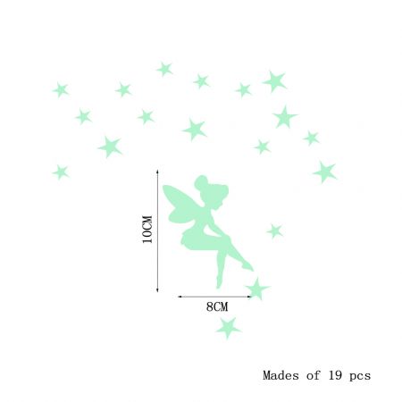 Set of 19 stickere fosforescente - Sprinkle Fairy Stars [2]