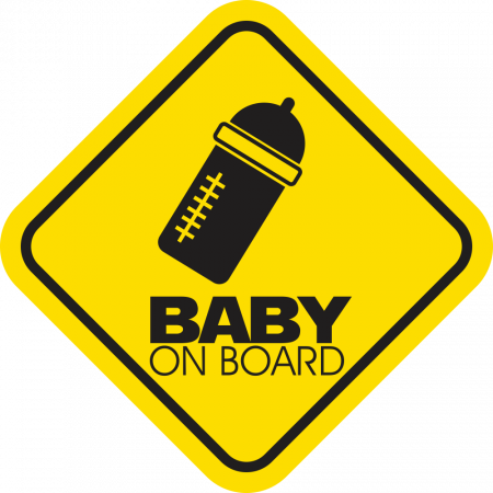 Sticker Baby on board - Biberon [1]