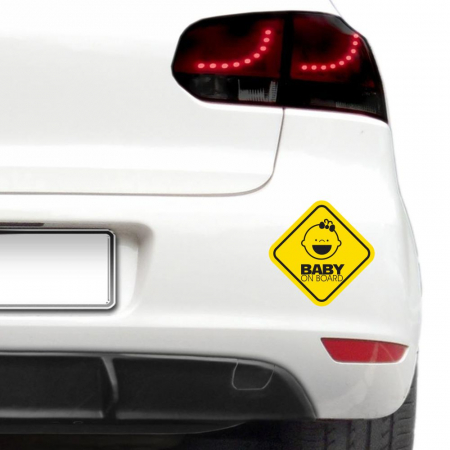Baby on board - Sticker Baby on board - Fetita