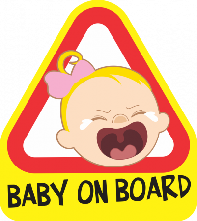 Sticker Baby on board - Fetita plangacioasa [1]