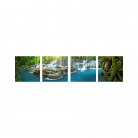Tablou canvas 4 piese - Cascada [1]