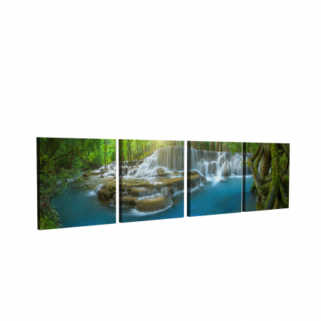 Tablou canvas 4 piese - Cascada [2]
