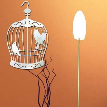 Stickere Oglinzi - Birdcage Mirror Wall Art