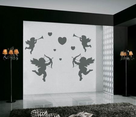 Sezonale - Sticker Cupidon ataca lumea