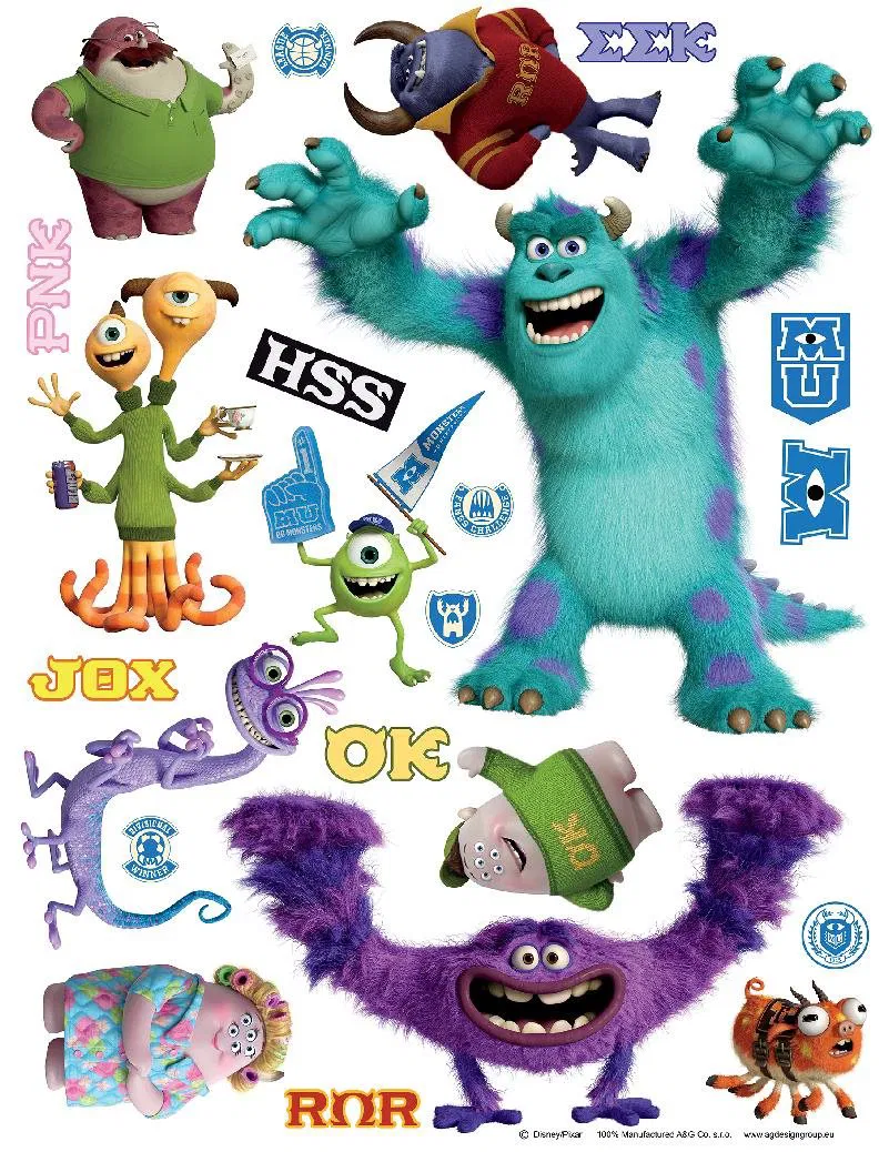Stickere - Decor perete Walt Disney - Monsters