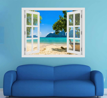 Fereastra cu efect 3D - Insula Phi Phi - 119x93 cm [1]