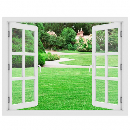 Fereastra cu efect 3D - Gradina Magica - 119x93 cm [2]