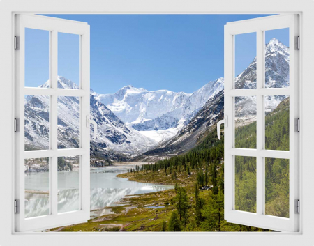 Fereastra cu efect 3D - Muntii Altai, Rusia - 119x93 cm [3]