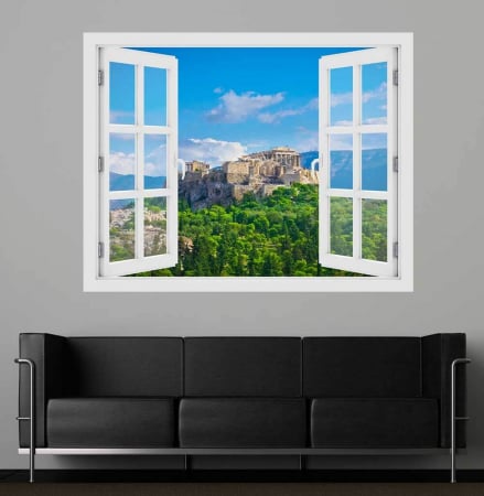 Fereastra cu efect 3D - Acropole, Grecia - 119x93 cm [1]