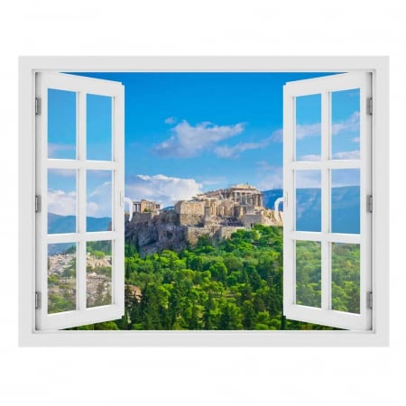 Fereastra cu efect 3D - Acropole, Grecia - 119x93 cm [2]