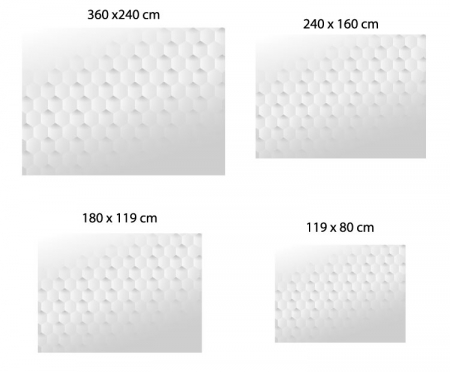 Fototapet autocolant cu efect 3D - Fagure de Albine Alb [2]