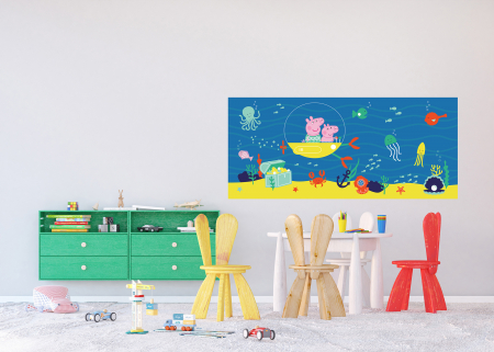 Fototapet - Fototapet Peppa Pig - Under the sea