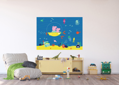 Fototapet - Fototapet Peppa Pig - Ocean