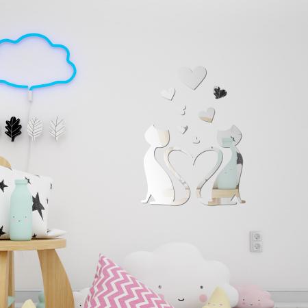 Sticker Crystal Lovely Cat Mirror [1]