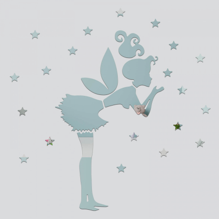 Tinker bell girl mirror wall art [1]