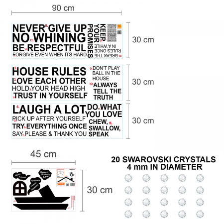 Rooftop House Rules - English and Swarovski crystals [3]