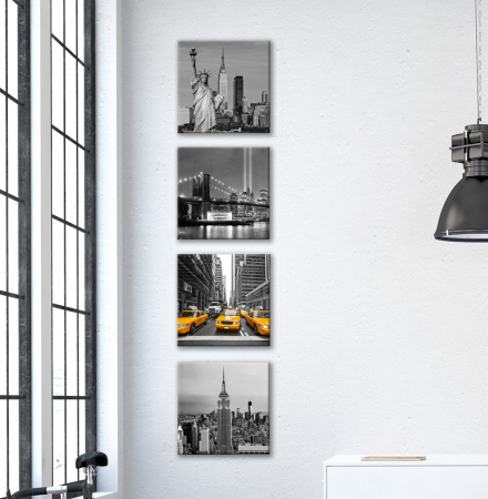 MultiCanvas - Set de 4 tablouri : New York