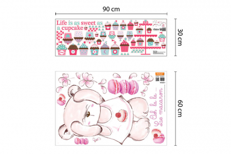 Life is a sweet cupcake and Macaron Bear Internal Nursery [2]