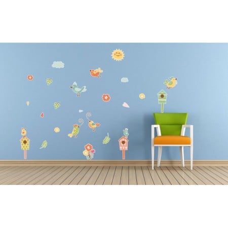 Stickere Colorate - Sticker Pasarele vesele