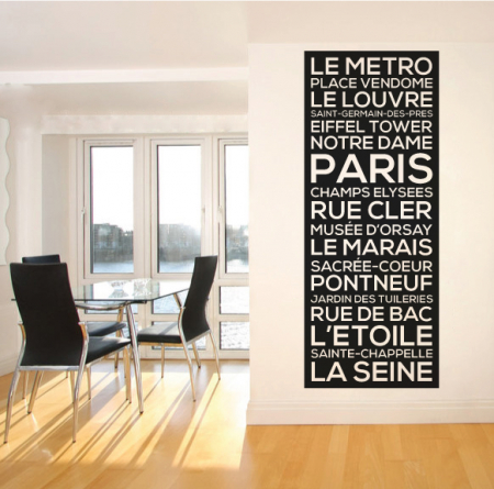 Casă - Sticker Actractii turistice din Paris