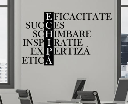 Citate - Sticker Aici suntem o Echipa