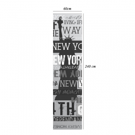 Sticker vertical New York Vintage Banner - 60x240 cm [4]