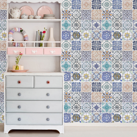 Stickere Walplus ™ - Sticker Mosaic Tile Patterns x 4 buc