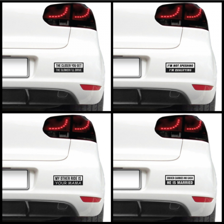 Amuzante - Sticker auto - Amuzant si ofensiv (pachet)