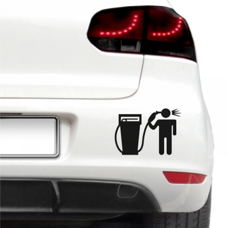 Amuzante - Sticker auto - Carburant scump