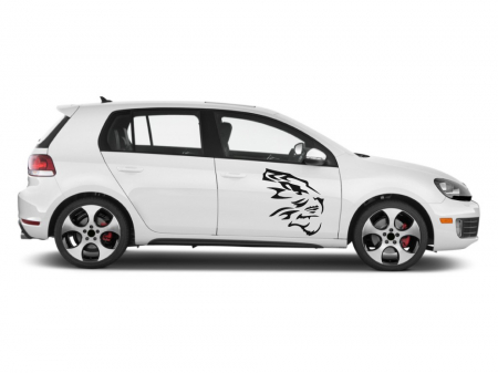 Animale - Sticker auto - Cap de tigru
